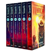 Warriors Cat A Vision of Shadows Series Books 1 - 6 Series 5 Collection Set By Erin Hunter (Apprentice's Quest, Thunder and Shadow, Shattered Sky, Darkest Night, River of Fire & Raging Storm)