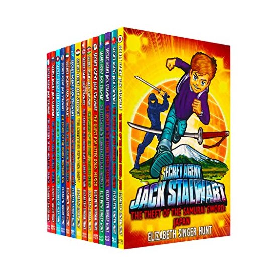 Secret Agent Jack Stalwart Collection 14 Books Set