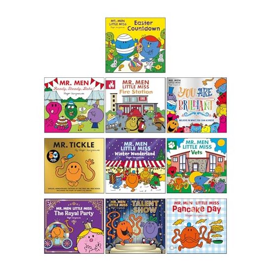 Mr. Men and Little Miss Picture 10 Books Collection Set