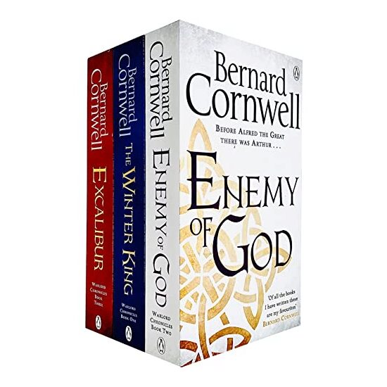Warlord Chronicles Series Bernard Cornwell Collection 3 Books Set (Enemy of God, Excalibur, The Winter King)