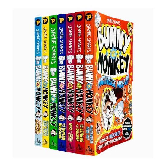 Bunny vs Monkey 7 Books Collection Set By Jamie Smart