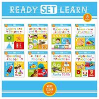 Ready Set Learn - 8 Books - Wipe Clean (Age 3+)