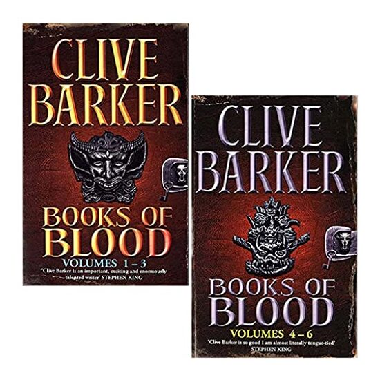 Books Of Blood Omnibus Series by Clive Barker 2 Books Collection Set (Volumes 1-6) - Fiction