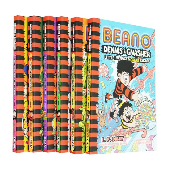 Beano Dennis & Gnasher by I. P. Daley 6 Books Collection Set