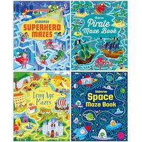 Usborne Maze Series By Sam Smith & Kirsteen Robson 4 Books