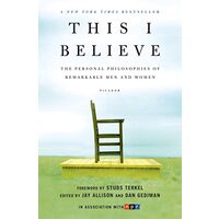 This I believe, 