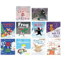 Cosy Christmas 10 Classic Festive Stories Picture Books Collection (A Message For Santa, The Polar Express, I was Made For You, I want Snow, Santa Claus vs the Easter Bunny, Elmer Christmas & 4 More)
