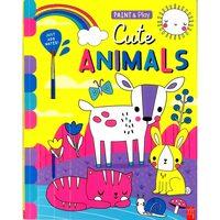 Paint & Play: Cute Animals (Inc Brush), Townhouse Books