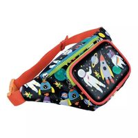 Bum Bag Kids Space Astronaut Planet Waist Pack Belt Crossbody Zip Floss & Rock