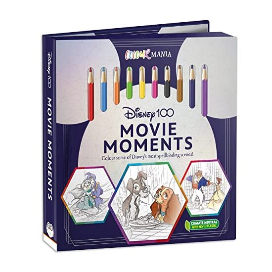 Disney 100: Movie Moments (Colouring Book and Pencil Set)