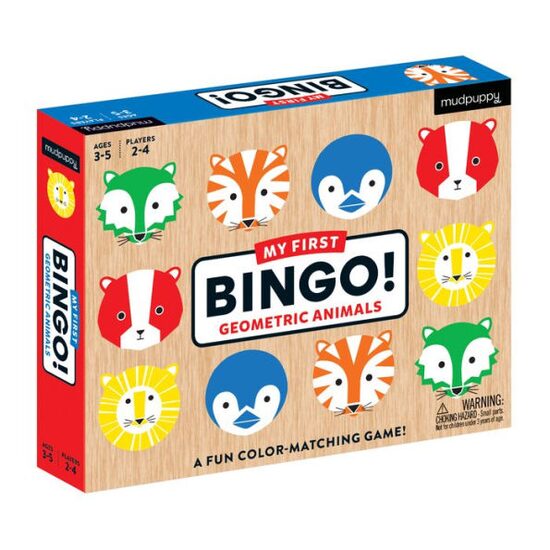 Geometric Animals My First Bingo, Galison Books