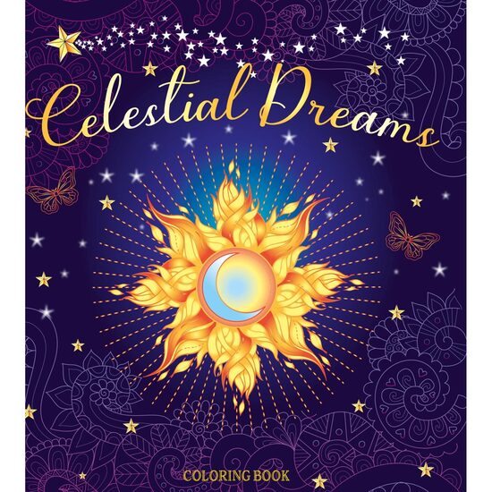 Celestial Dreams Coloring Book by Page Publications (2024, Trade Paperback)