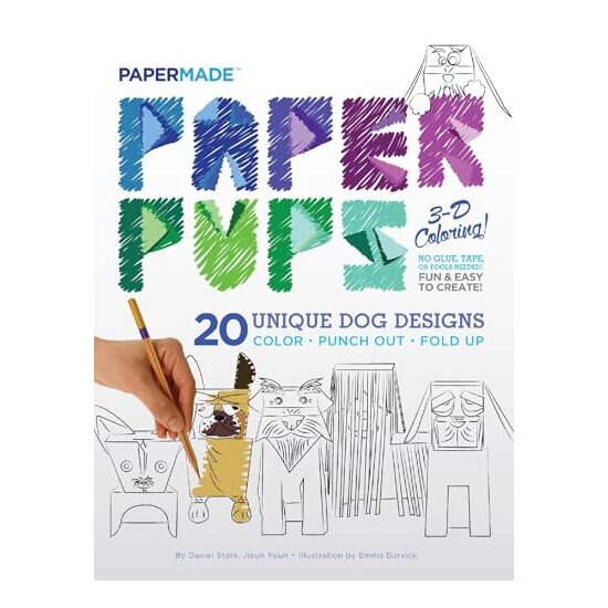 Paper Pups 3-D Coloring!, Papermade