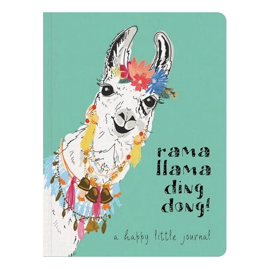 Rama Llama Ding Dong Textured Paperback Journal