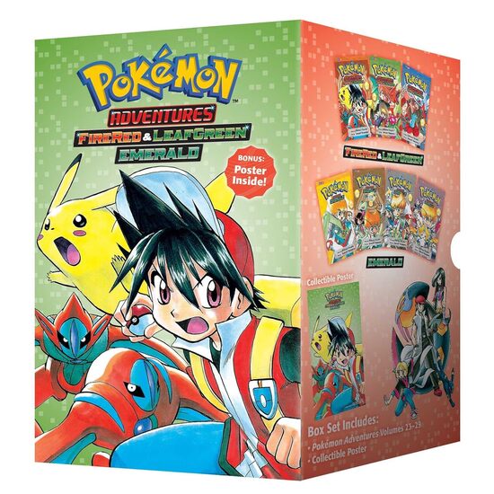 Pokemon Adventures - FireRed & LeafGreen, Emerald - 7 Books Collection Box Set