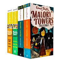 Enid Blyton Malory Towers 4 Books Set 12 Story Collection (First Term, Second Form, Third Year, Upper Fourth, In the Fifth, Last Term, New Term, Summer Term, Winter Term and More!)