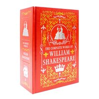 COMPLETE WORKS OF WILLIAM SHAKESPEARE DELUXE LEATHER BOUND CLASSIC.