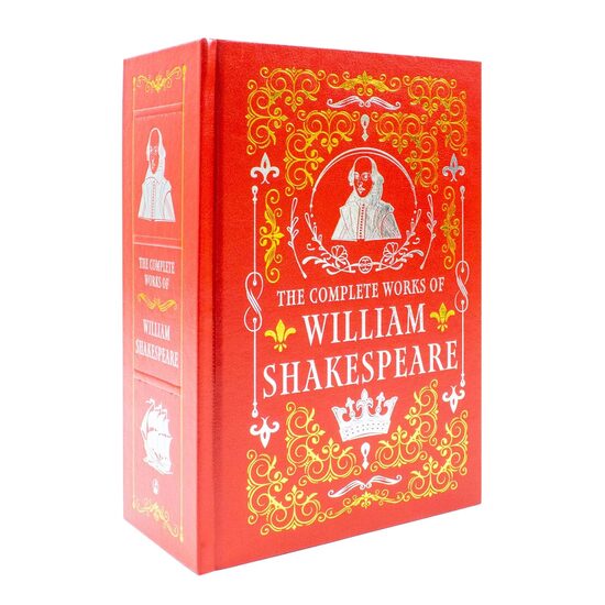 COMPLETE WORKS OF WILLIAM SHAKESPEARE DELUXE LEATHER BOUND CLASSIC.