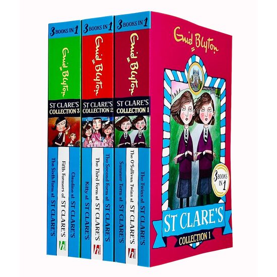 Enid Blyton St Clare's 3 Books Collection Set (9 Stories in 3 Books)