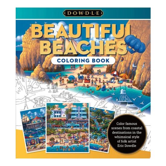 Beautiful Beaches Coloring Book - Imagine 1