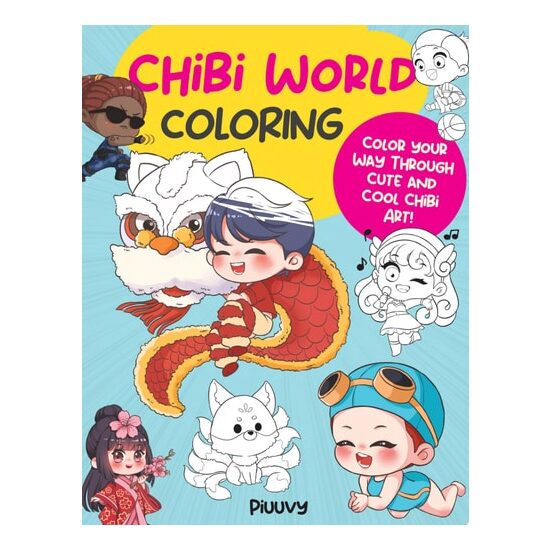 Chibi World Coloring: Color Your Way Through Cute(...) - Imagine 1
