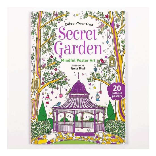 Secret Garden Wall Art Colouring Book, A4 Pull Ou(...) - Imagine 1