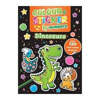 Colour And Sticker By Numbers Dinosaurs (Csa Class(...)