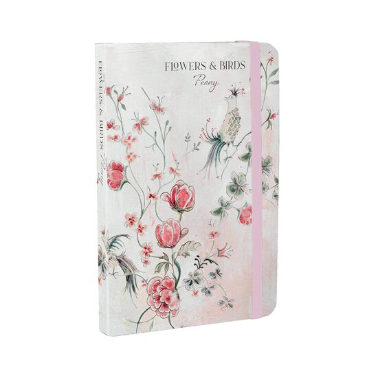 Flowers & Birds - Peony (A6 Notebook)