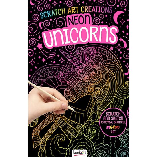 Scratch Art Creations - Neon Unicorns
