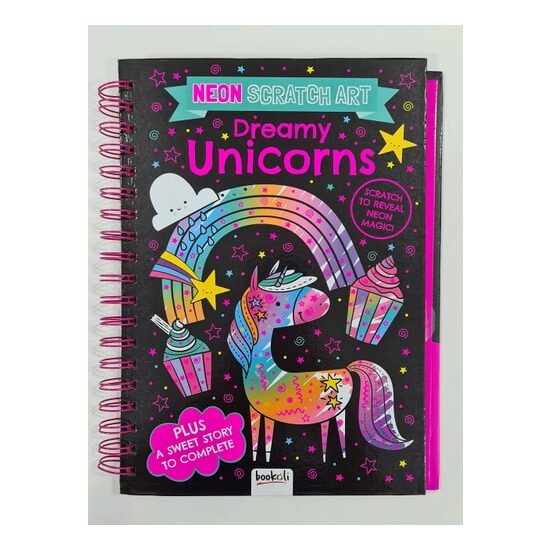 Neon Scratch Art: Dreamy Unicorns (Scratch Art Fun(...) - Imagine 1