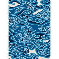 Blue Batik Clouds Hardcover Journal: Lined Noteboo(...)