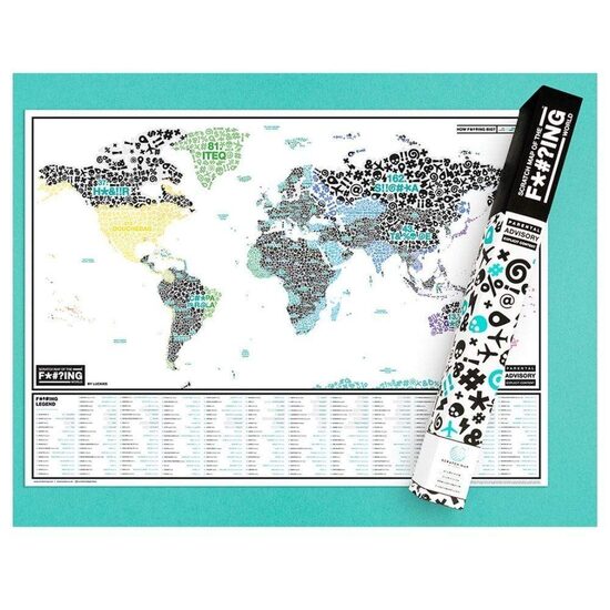 Scratch Map Of The F'Ing World