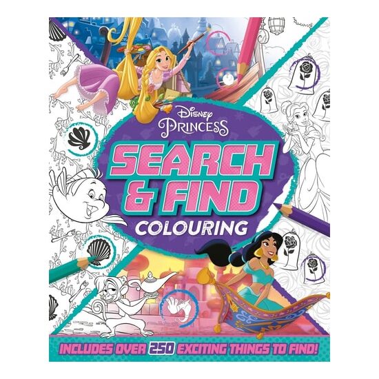 Disney Princess: Search & Find Colouring