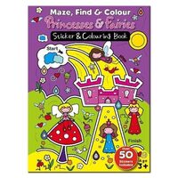 Maze Find and Colour Book - Princess and Fairies
