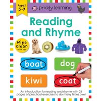 Reading and Rhyme: Wipe Clean Workbook
