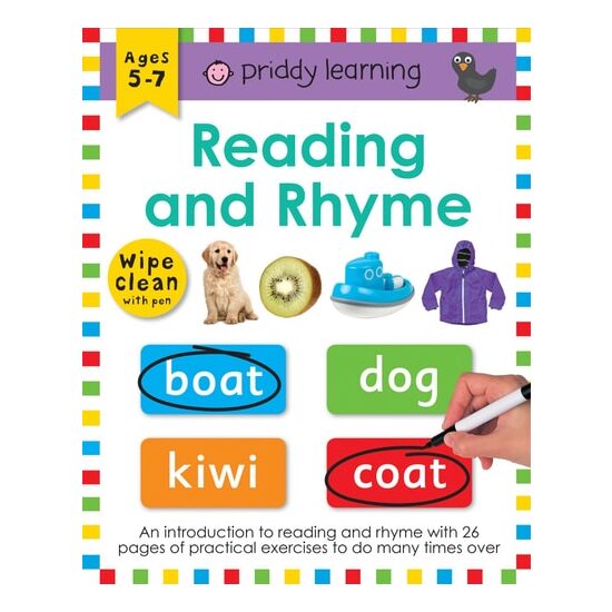 Reading and Rhyme: Wipe Clean Workbook