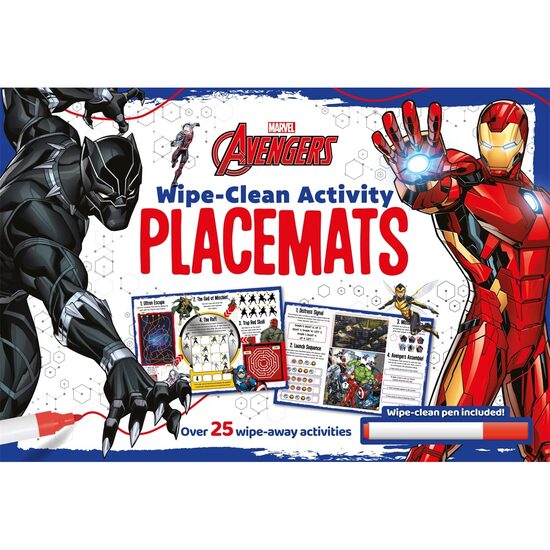 Marvel Avengers: Wipe-clean Activity Placemats