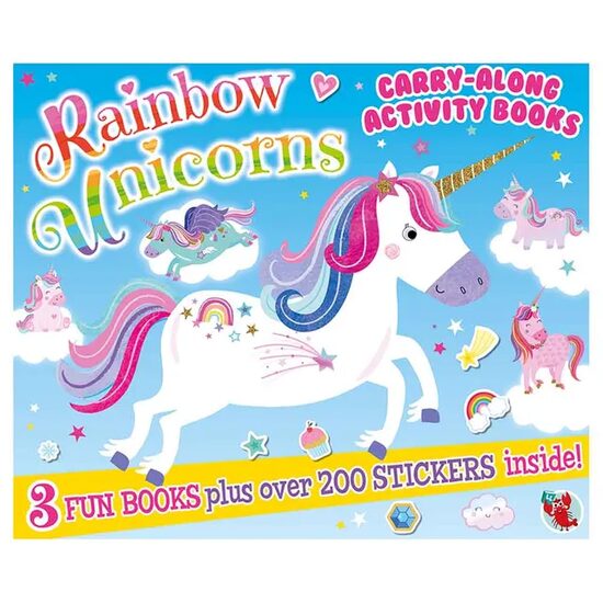 Rainbow Unicorns Carry Along Activity Book - Imagine 1