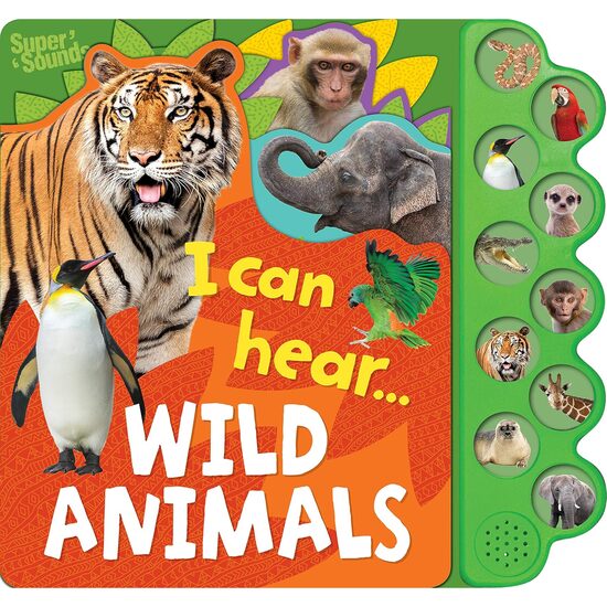 10-Button Super Sound Books - I Can Hear Wild Animals