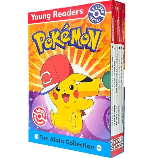 Young Readers Pokémon Level 2 Passport to Reading Alola Collection 6 Books Box Set