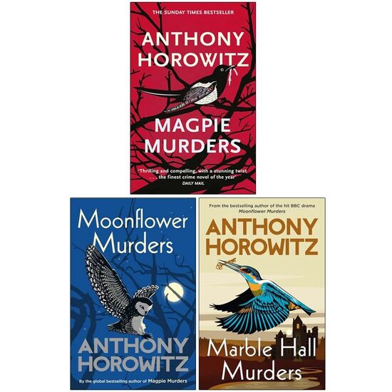 Susan Ryeland Series Collection 3 Books Set By Anthony Horowitz (Magpie Murders, Moonflower Murders and Marble Hall Murders)