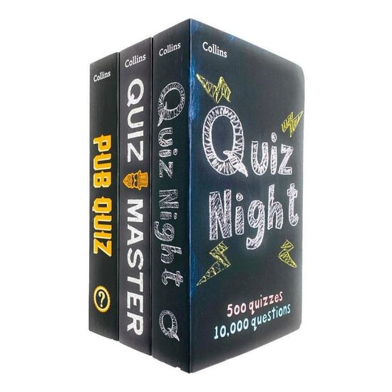 Collins Quiz Puzzles 3 Books Collection Set Pack (Collins Quiz Night, Collins Quiz Master & Collins Pub Quiz)