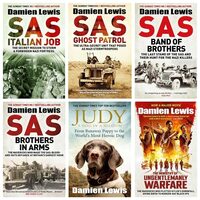 Damien Lewis 6 Books Collection Set (Judy: A Dog in a Million, The Ministry of Ungentlemanly Warfare, SAS Ghost Patrol, SAS Italian Job, SAS Band of Brothers & SAS Brothers in Arms)