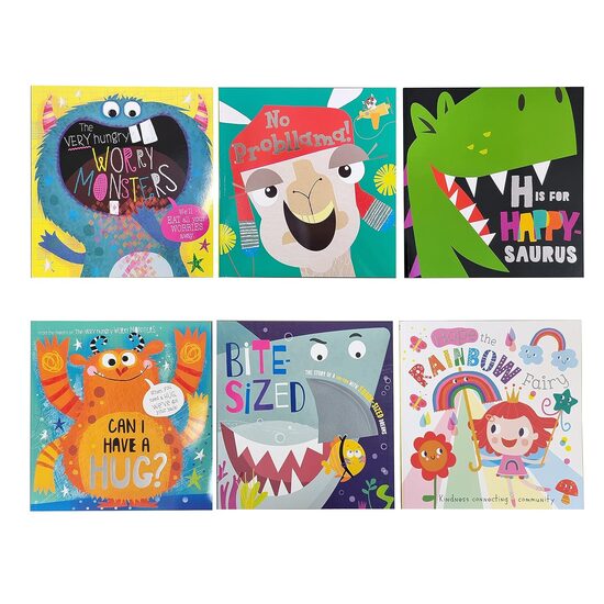 The Very Hungry Worry Monsters Picture Book set x 6 in Bag, Rosie Greening Christie Hainsby, Holly Lansley