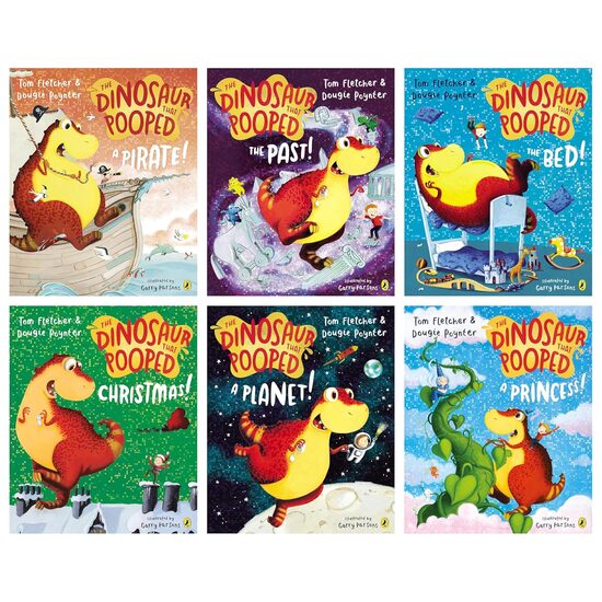 The Dinosaurs That Pooped Collection 4 Books Pack Set