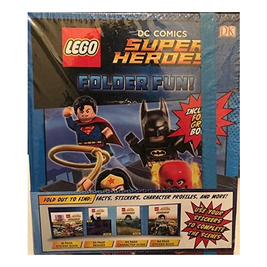 lego dc comics super heroes folder fun