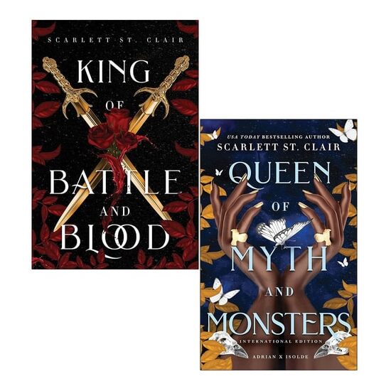Adrian X Isolde Series Collection 2 Books Set By Scarlett St Clair (King of Battle and Blood, Queen…