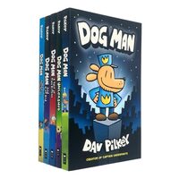Dog Man Series 7 Books Collection Set By Dav Pilkey (Dog Man, Unleashed, A Tale of Two Kitties, Dog Man and Cat Kid, Lord of the Fleas, Brawl of the Wild [Hardcover], For Whom the Ball Rolls [Hardcove