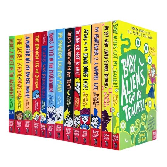 Baby Aliens Series Collection 13 Books Set By Pamela Butchart (Baby Aliens, The Spy, My Headteacher, Attack of the Demon, To Wee or Not to Wee, Icarus Was Ridiculous & MORE!)