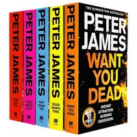 Roy Grace Series Book 6-10 Collection 5 Books Set By Peter James(Set 2) (Dead Like You, Dead Man's Grip, Not Dead Yet, Dead Man's Time & Want You Dead)